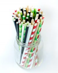 ống hút giấy đủ màu