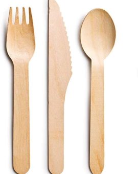 Dao, thìa, dĩa gỗ/ Disposable wooden cutlery