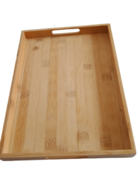 Khay tre hình chữ nhật có tay cầm