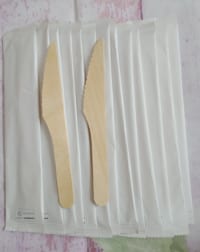 Dao gỗ dùng 1 lần bọc giấy từng cái