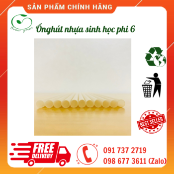 Ống hút nhựa sinh học phi 6