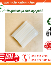 Ống hút nhựa sinh học phi 6