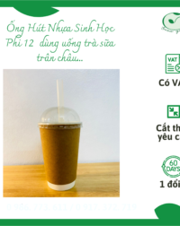 Ống hút nhựa sinh học 12x200mm