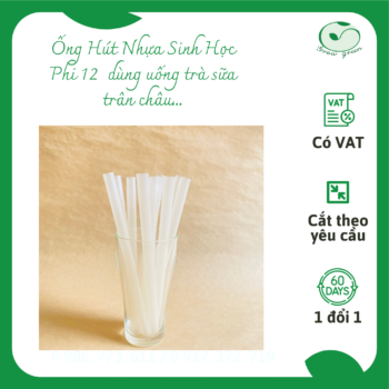Ống hút nhựa sinh học phi 12